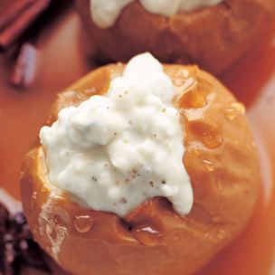 Roasted Apples with Blue Cheese